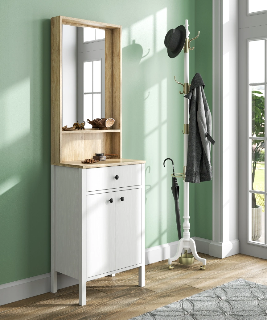 Hunerica Dioya Portmanto - Wood Beyaz - Minifiks Bağlantılı - Görsel 3