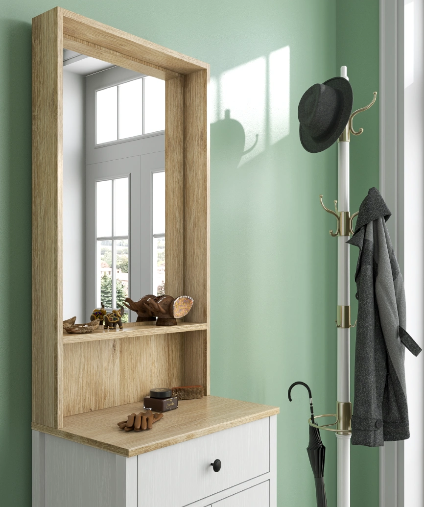 Hunerica Dioya Portmanto - Wood Beyaz - Minifiks Bağlantılı - Görsel 4