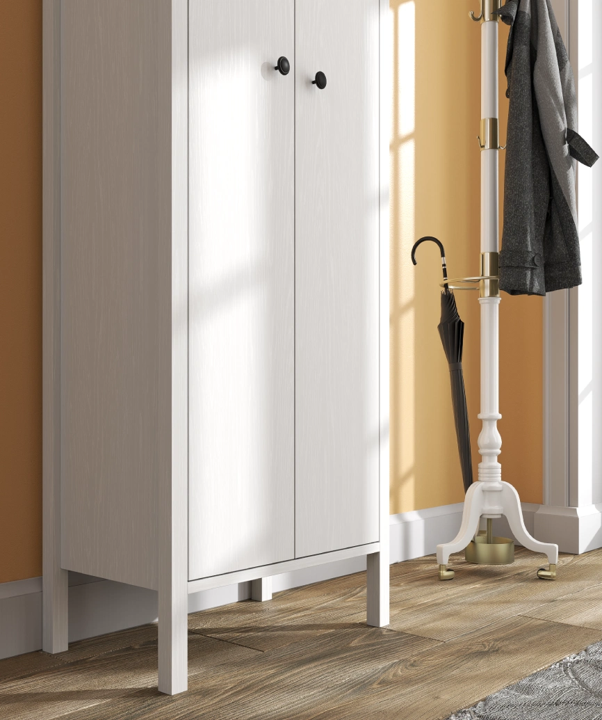 Hunerica Melina Ayakkabılık-Wood Beyaz-Minifiks Bağlantılı - Görsel 4