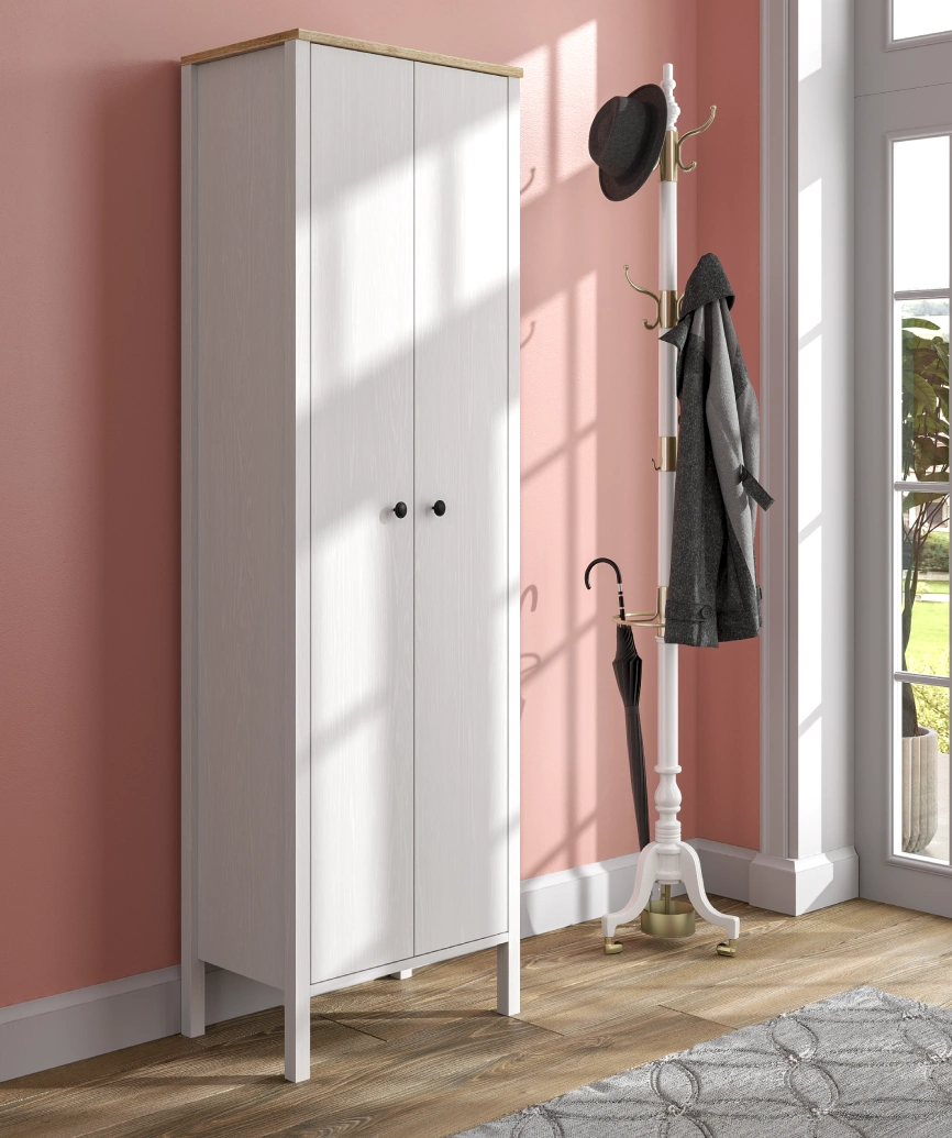 Hunerica Simoana Portmanto -Wood Beyaz-Minifiks Bağlantılı - Görsel 3