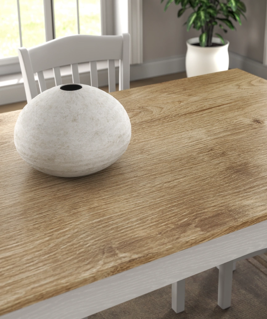 Hunerica Kaelis yemek masası-Wood Beyaz-Minifiks Bağlantılı - Görsel 4