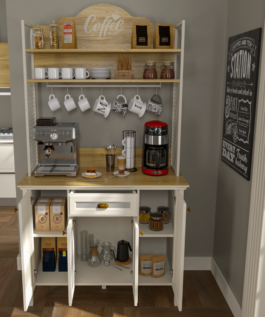 Hunerica Karina Premium kahve köşesi- Minifiks bağlantılı - aytaşı/legnano