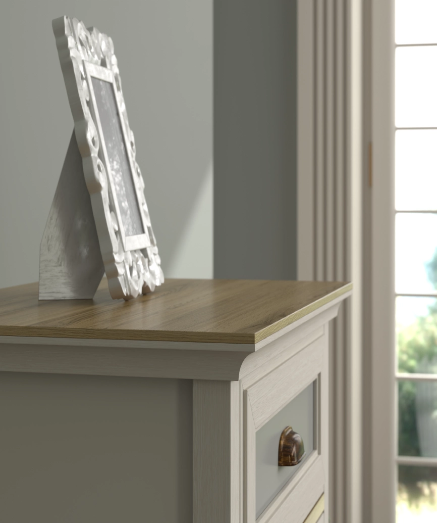 Hunerica Alenya Premium 5 çekmeceli şifonyer - Minifiks - aytaşı / legnano