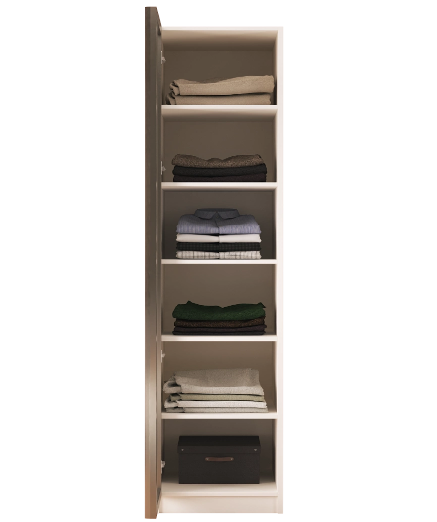 Hunerika Sonsuz dolap-5  Tekli Raflı Modül -Sedef krem -Minifiks Bağlantılı - Görsel 3